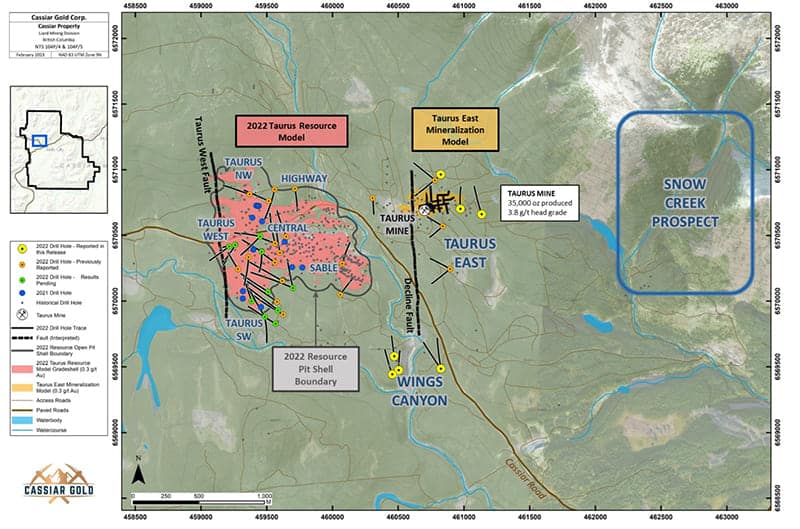 Cassiar Gold Expands Mineralization at Taurus East Intersecting 6.6 m ...