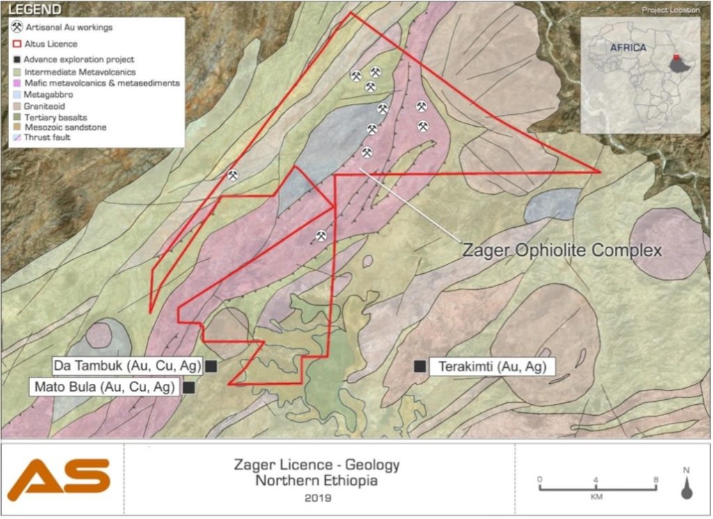 Altus strategies: Geology of the Zager licence